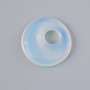 Donut Pendant Moonstone (Synthetic), diameter 18x5mm+/-, hole diameter 5mm+