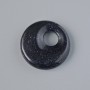 Donut Pendant Aventurine Cairo Night (Synthetic) Stone, diameter 18x5mm+/-, hole diameter 5mm+