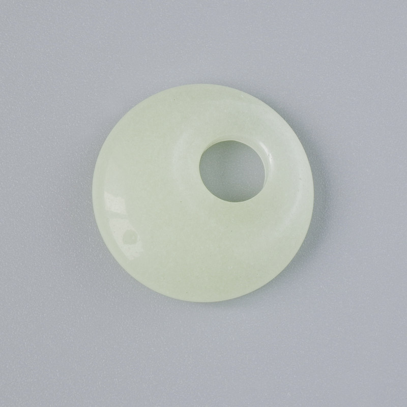 Donut Pendant Onyx Natural Stone, diameter 18x5mm+/-, hole diameter 5mm+