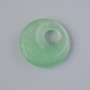 Donut Pendant (Bagel) Natural Jade Stone, 18x5mm±, hole 5mm±