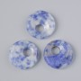 Donut-shaped pendant (bagel) Natural sodalite bead, diameter 18×5mm±, hole diameter 5mm±