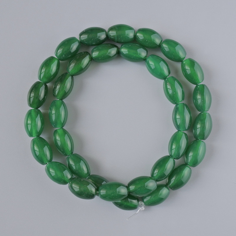 Chrysoprase Natural Stone Barrel Beads, 8x12mm+/- Diameter, 39cm+/- Strand