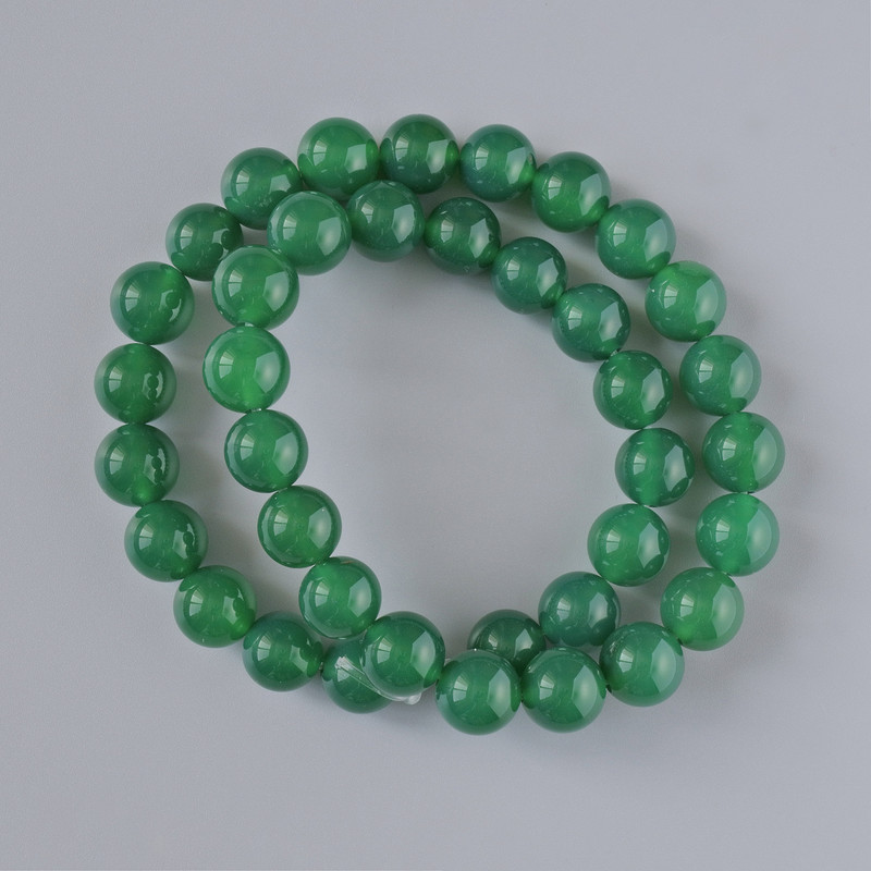 Chrysoprase Natural Stone Round Beads, 10mm+/- Diameter, 38cm+/- Strand