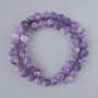 Amethyst Beads, Matte, Natural Stone, Smooth Round, Diameter 8.5mm+/-, Length 37cm+/- on a Strand