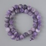 Amethyst Beads, Matte, Natural Stone, Smooth Round, Diameter 10mm+/-, Length 39cm+/- on a Strand