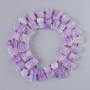 Amethyst Beads, Natural Stone, Tumbled, Diameter 12x8mm+/-, Length 41cm+/- on a Strand