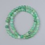 Green Matte Agate Beads, natural stone, smooth round, diameter 6mm+/-, length 38cm+/- on fishing line