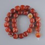 Carnelian Beads natural stone smooth cylinder, diameter 15x13.5mm+/-, length 38cm+/- on fishing line