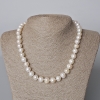 Textured River Pearl Necklace, diameter 11x9mm+/-, length 45-46cm+