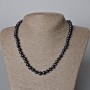 Necklace, Black River Pearls, Diameter 8.5x7mm+-, Length 44-45cm+