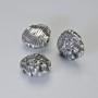 Findings Bead-Insert "Lion", diameter 12x11x6mm+/-, hole diameter 1.5mm, silver-coloured metal, 1pc