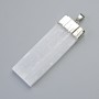 Pendant Raw Selenite Mineral, silver-tone metal, diameter 61x22x6.5mm+-, length 73mm+