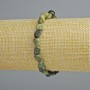 Serpentine Natural Stone Tumbled Bead Bracelet, diameter 7x9mm+/-, length 18cm+/- (stretch)