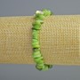Tinted Green Mother-of-Pearl Chip Bracelet, diameter 7x2mm+/-, length 18cm+/- (stretch)