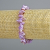 Tinted Purple Mother-of-Pearl Chip Bracelet, diameter 7x2mm+/-, length 18cm+/- (stretch)