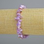 Tinted Purple Mother-of-Pearl Chip Bracelet, diameter 7x2mm+/-, length 18cm+/- (stretch)