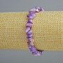 Tinted Purple Mother-of-Pearl Chip Bracelet, diameter 7x2mm+/-, length 18cm+/- (stretch)
