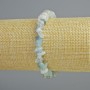 Bracelet Aquamarine natural stone chips, diameter 8×3mm+-, length 18cm+- (stretch)