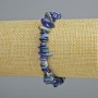 Lapis Lazuli Natural Stone Chip Bracelet, 8×3 mm+-, 18 cm long (stretch)