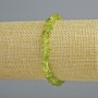 Chrysolite Bracelet natural stone chip, diameter 6x4mm+-, length 18cm+- (stretch)