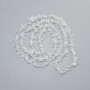 Moonstone Beads chip (synthetic), diameter 6-11x2-4mm+-, length 80cm+- on fishing line