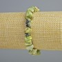 Serpentine Bracelet natural stone chip, diameter 8x4mm+-, length 18cm+- (stretch)