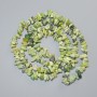 Serpentine Beads natural stone chip, diameter 8x4mm+-, length 80cm+- on fishing line