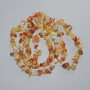 Carnelian Beads natural stone chip, diameter 9x4mm+-, length 80cm+- on fishing line