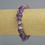 Amethyst Bracelet natural stone chip, diameter 11x4mm+-, length 18cm+- (stretch)