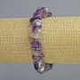 Amethyst Bracelet natural stone chip, diameter 10x3mm+-, length 18cm+- (stretch)