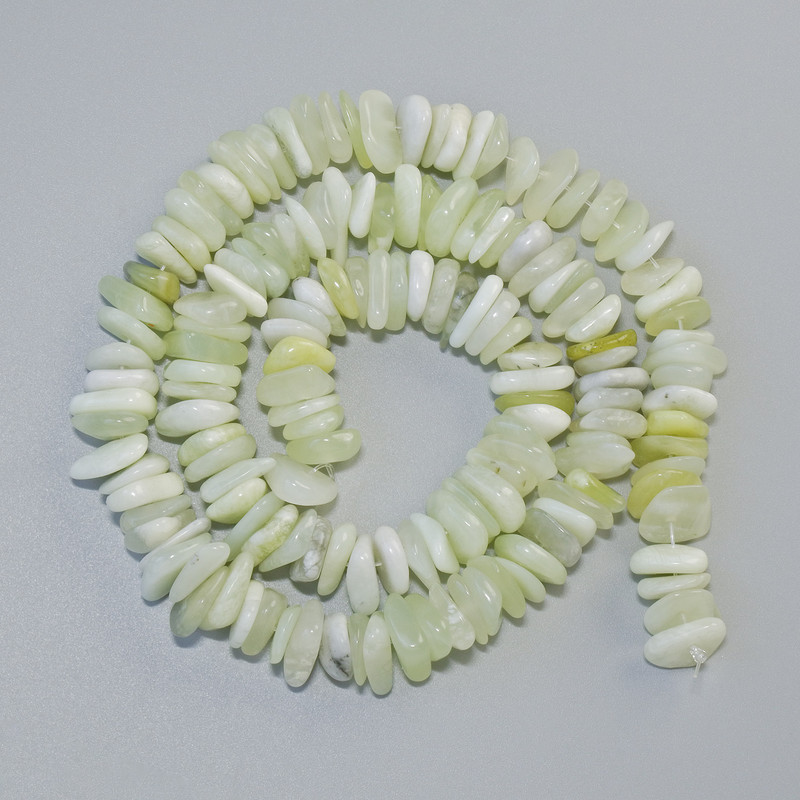 Onyx Natural Stone Chip Beads, 10x3mm+/- Diameter, 40cm+/- Length on Fishing Line