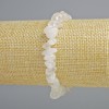 Rock Crystal Natural Stone Chip Bracelet, 8x4mm+/- Diameter, 18cm+/- Length (Stretch)