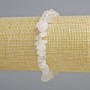 Rock Crystal Natural Stone Chip Bracelet, 8x4mm+/- Diameter, 18cm+/- Length (Stretch)