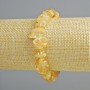 Citrine Natural Stone Chip Bracelet, 11.5x4mm+/- Diameter, 18cm+/- Length (Stretch)