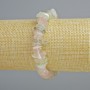 Morganite Natural Stone Chip Bracelet, 12x4mm+/- Diameter, 18cm+/- Length (Stretch)