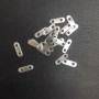 2-Strand Bar Spacer, 11x3.5mm+/-, 1.6mm Hole, Pack of 50, Silver-Tone Metal