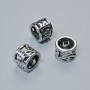 Jewellery Findings Insert Bead, diameter 6.5x8mm +/-, hole diameter 5.9mm, silver-tone metal, 1pc