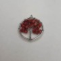 Pendant "Tree of Happiness" Coral, 30mm diameter
