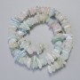 Beads Morganite Natural Stone Chip, diameter 12x4mm+/-, length 38cm+/- on fishing line