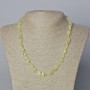 Citrine-Look Quartz Necklace Natural Stone Tumbled, Diameter 6x7mm+/-, Length 45-47cm+