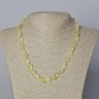 Citrine-Look Quartz Necklace Natural Stone Tumbled, Diameter 9x10mm+/-, Length 45-48cm+