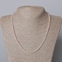 Rose Quartz Necklace Natural Stone Chip-Cut, Diameter 4x2mm+/-, Length 45-48cm+