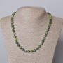 Zoisite Necklace Natural Stone Faceted Cube, Diameter 7mm+-, Length 45-49cm+