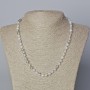 Dragon Vein Agate Necklace, smooth round beads, diameter 6mm+/-, length 45-48cm+