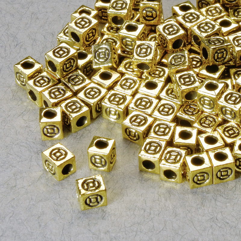 Findings Spacer Bead, diameter 4x3mm+/-, hole diameter 1.8mm, gold-coloured metal, pack 20g+/- 120pcs+