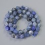 Beads Sodalite Natural Stone Multi-Faceted, Diameter 7x8mm+-, Length 37cm+- on Thread