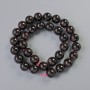 Beads Garnet Natural Stone Smooth Round, Diameter 12-12.5mm+-, Length 40cm+- on Thread