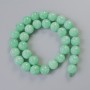 Beads Amazonite Natural Stone Smooth Round, Diameter 12mm+-, Length 38cm+- on Thread