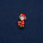 Firefighter Brooch with Cat's Eye, 31x19mm+