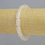 Rock Crystal Bracelet, natural stone cylinder, diameter 8x14mm+- (stretch), length 18cm+
